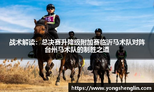 战术解读：总决赛升降级附加赛临沂马术队对阵台州马术队的制胜之道
